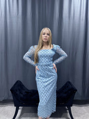 Midikleid | Hellblau